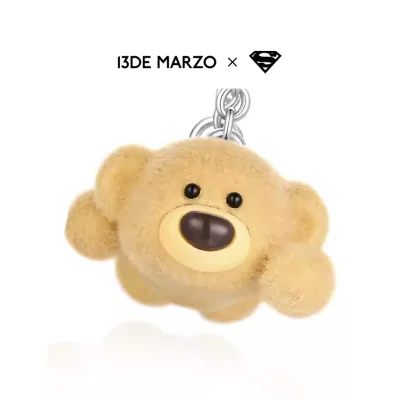 13DE MARZO Superman Bear Ear Ring Silver - Image 5