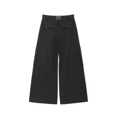 REVAN Sleek Draped Pendant Cargo Pants Black - Image 7