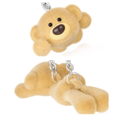 13DE MARZO Superman Bear Ear Ring Silver - Image 7