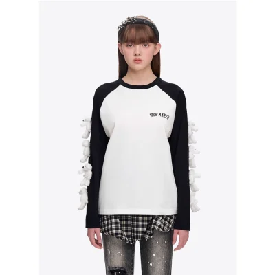 13DE MARZO Doozoo Raglan Sleeve White
