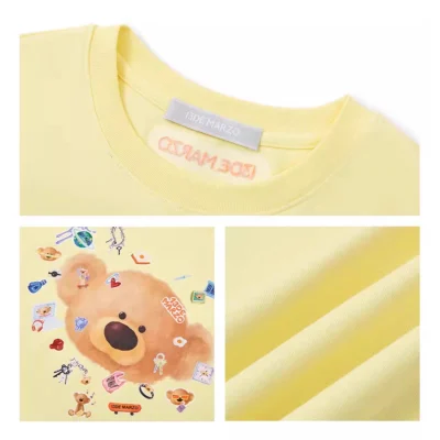 13DE MARZO Bear Stickers Top Yellow - Image 6