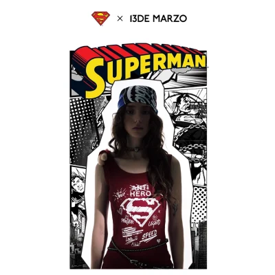 13DE MARZO Superman Bear Slim-Fit Workout Jacket Black - Image 7