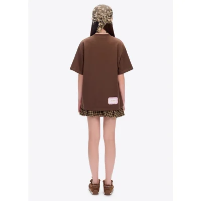 13DE MARZO Sleeping Bear T-Shirt Brown - Image 4