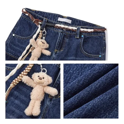 13DE MARZO Doozoo Strings Jeans Blue - Image 7