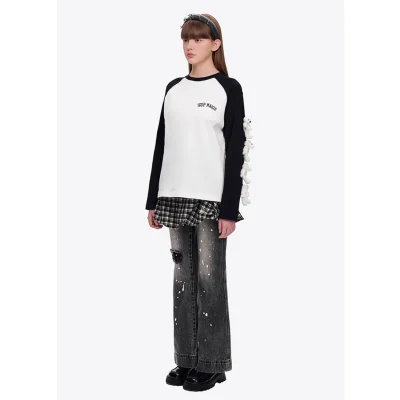 13DE MARZO Doozoo Raglan Sleeve White - Image 4