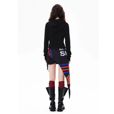 13DE MARZO Superman Bear Slim-Fit Workout Jacket Black - Image 5