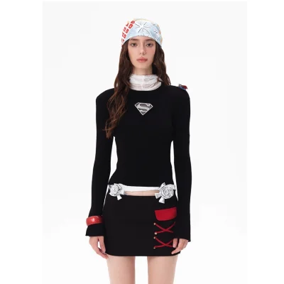 13DE MARZO Superman Bear Top Black