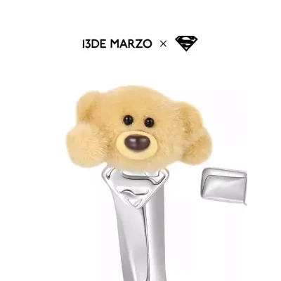 13DE MARZO Superman Bear Ring Silver - Image 5