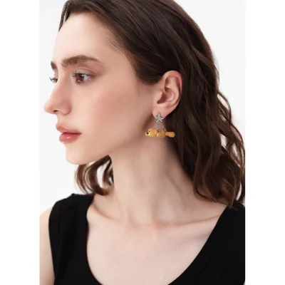 13DE MARZO Superman Bear Ear Ring Silver - Image 4
