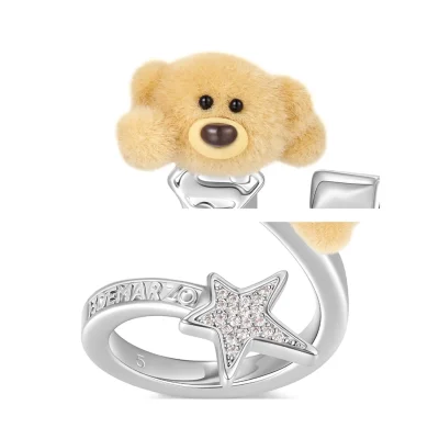 13DE MARZO Superman Bear Ring Silver - Image 6