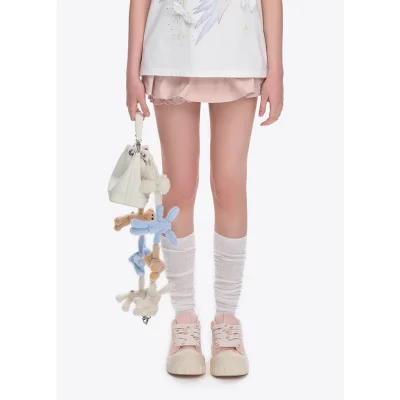 13DE MARZO Doozoo Hold Hands Bucket Bag Beige