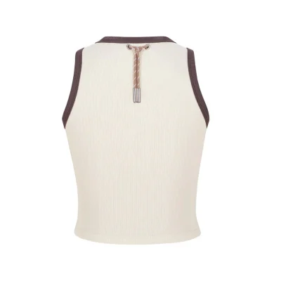 13DE MARZO Maximalist Pendant Tank Beige - Image 5