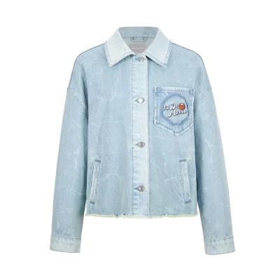 13DE MARZO Holiday Plushies Denim Jacket Blue - Image 5