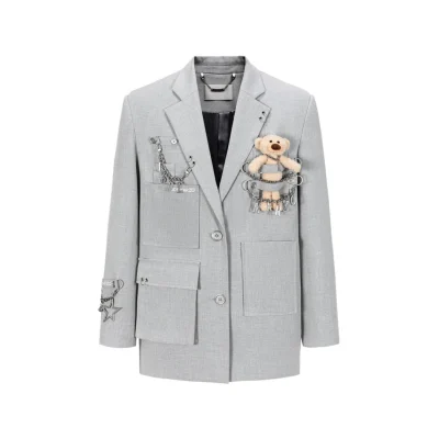 13DE MARZO Chains Multi-Pocket Suit Grey