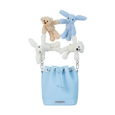 13DE MARZO Doozoo Hold Hands Bucket Bag Blue