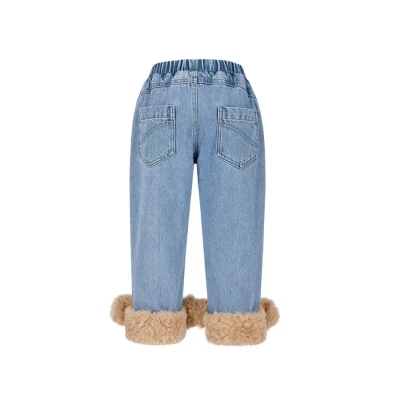 13DE MARZO BabyBear Cuffed Jeans Blue - Image 5