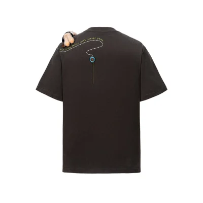 13DE MARZO Tailor Bear Printing T-shirt Dark Grey - Image 5