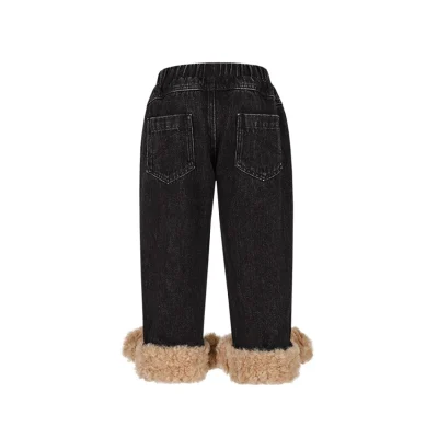 13DE MARZO BabyBear Cuffed Jeans Black - Image 6