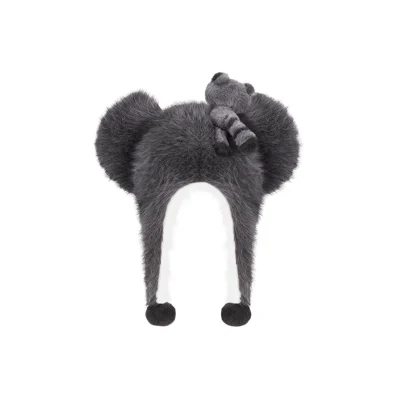 13DE MARZO Raccoon Bear Hat Grey - Image 6