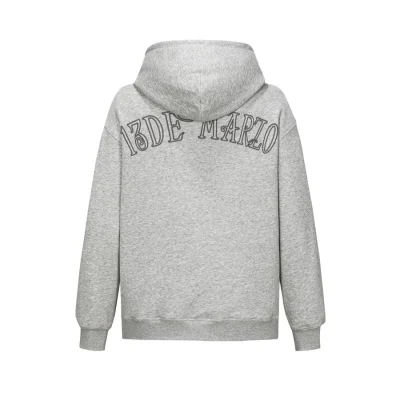 13DE MARZO Doozoo Pocket Bear Hoodie Grey - Image 6