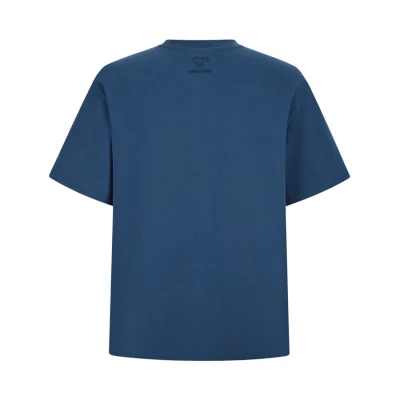 13DE MARZO Superman Bear Illustrated T-shirt Blue - Image 5