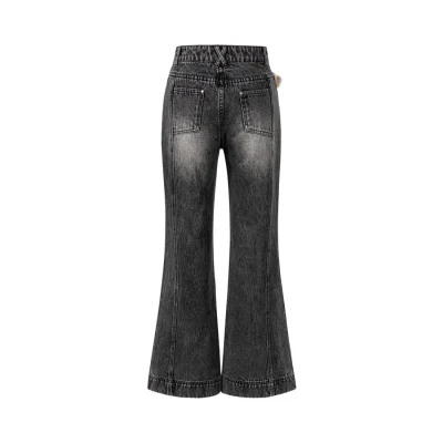 13DE MARZO Doozoo Spray Paint Jeans Black - Image 5