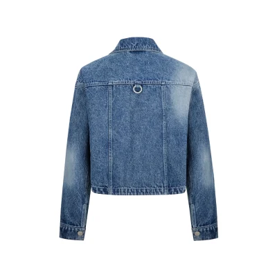 13DE MARZO Maximalist Pendant Denim Jacket Blue - Image 6