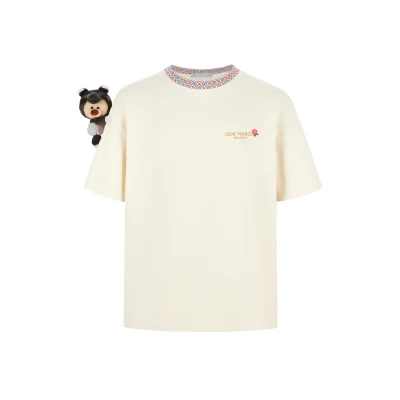 13DE MARZO Malayan Tapir Marzo Bear T-shirt White
