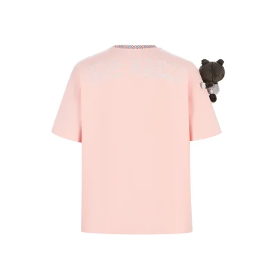 13DE MARZO Malayan Tapir Marzo Bear T-shirt Pink - Image 6