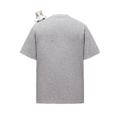 13DE MARZO Pilot Bear World Travel T-shirt Grey - Image 5