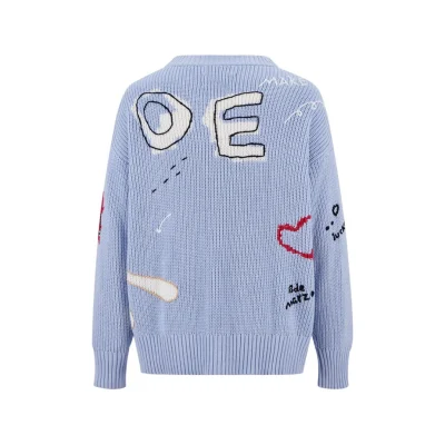 13DE MARZO Doozoo Doodles Cardigan Blue - Image 5