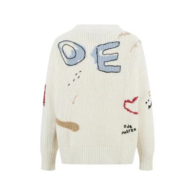 13DE MARZO Doozoo Doodles Cardigan White - Image 6