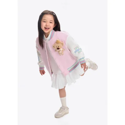 13DE MARZO BabyBear Baseball Jacket Pink - Image 4