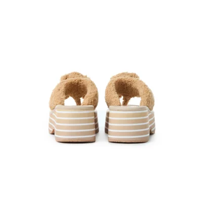 13DE MARZO Doozoo Platform Sandals Almond - Image 6