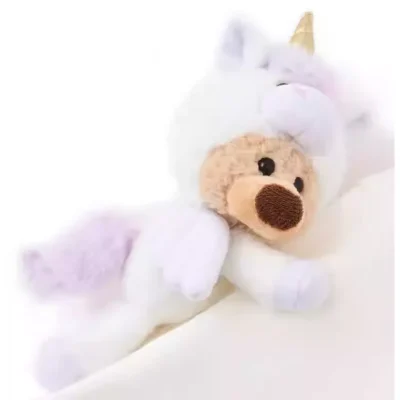 13DE MARZO Unicorn BabyBear Hoodie White - Image 7