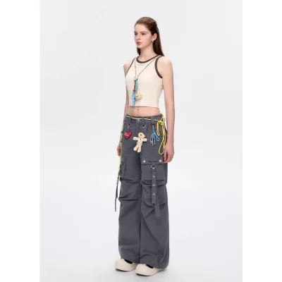 13DE MARZO Maximalist Pendant Tank Beige - Image 3
