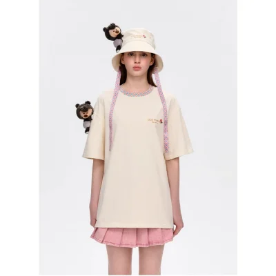 13DE MARZO Malayan Tapir Marzo Bear T-shirt White