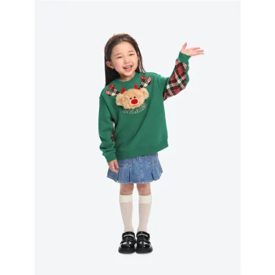 13DE MARZO Reindeer BabyBear Sweater Green - Image 4