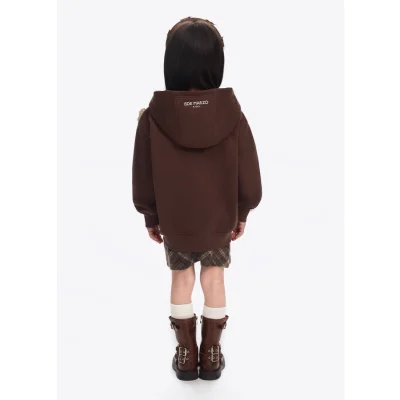 13DE MARZO BabyBear Hat Hoodie Brown - Image 5