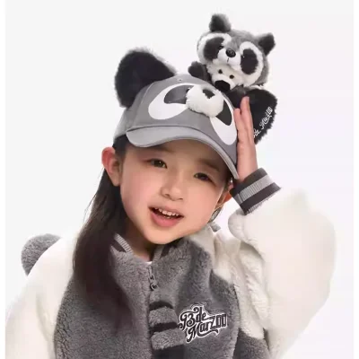 13DE MARZO Raccoon BabyBear Cap Grey