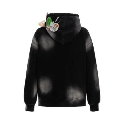 13DE MARZO Badge Retro Hoodie Black - Image 6