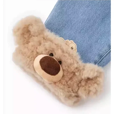 13DE MARZO BabyBear Cuffed Jeans Blue - Image 6