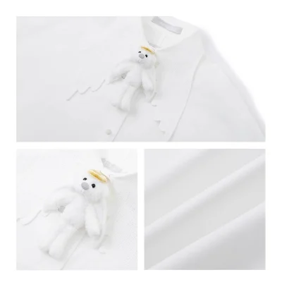 13DE MARZO Angel Bear Shirt White - Image 7