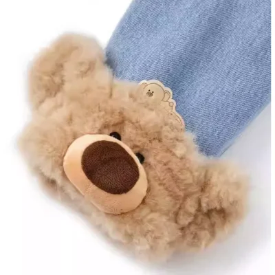 13DE MARZO BabyBear Cuffed Denim Jacket Blue - Image 6