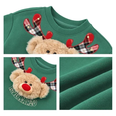 13DE MARZO Reindeer BabyBear Sweater Green - Image 8