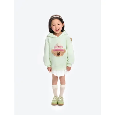 13DE MARZO BabyBear Hat Hoodie Green - Image 4