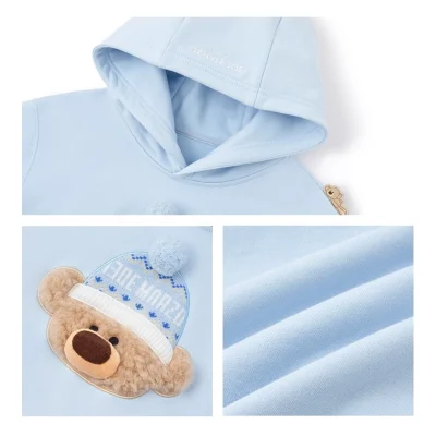 13DE MARZO BabyBear Hat Hoodie Blue - Image 6
