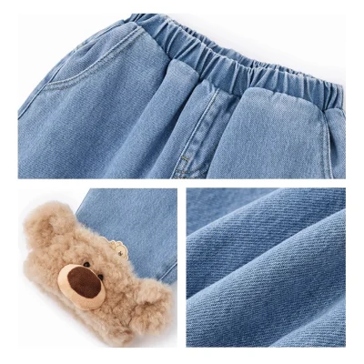 13DE MARZO BabyBear Cuffed Jeans Blue - Image 7