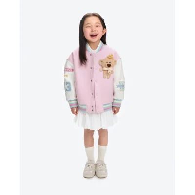 13DE MARZO BabyBear Baseball Jacket Pink - Image 3