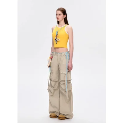 13DE MARZO Maximalist Pendant Tank Yellow - Image 4
